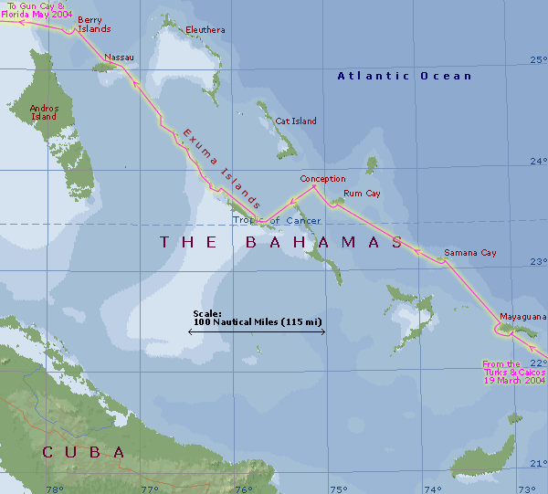 Bahamas Route Map
