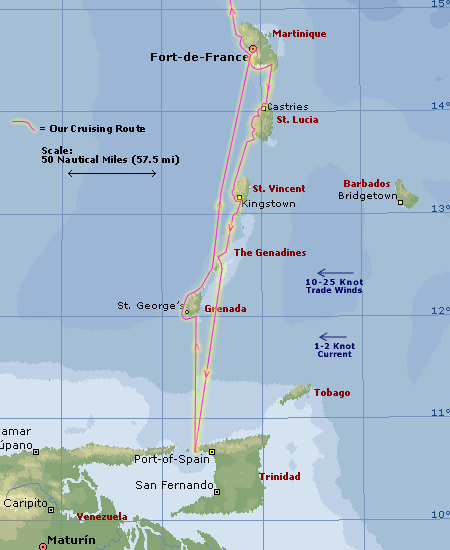SE Caribbean Map