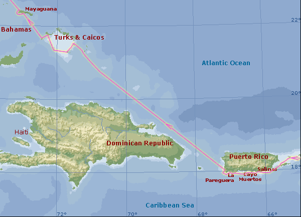 Turks & Caicos and Puerto Rico