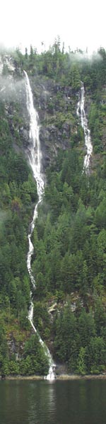 Cascades - Click for enlargements of Princess Lousia Inlet.