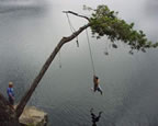 Unwin Lake Rope Swing. Click for enlargementss of the Discovery Islands.